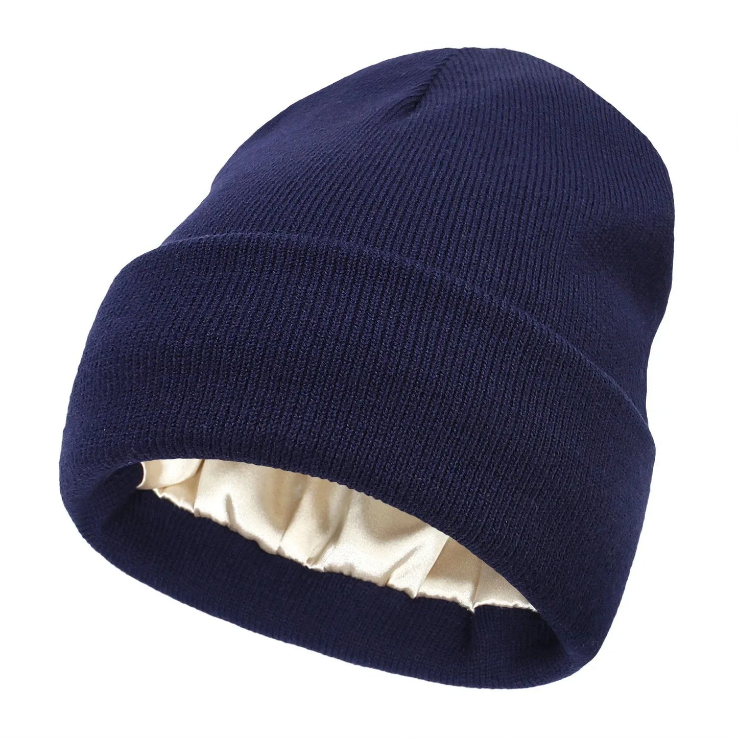 Bonnet d'hiver avec intérieur en satin