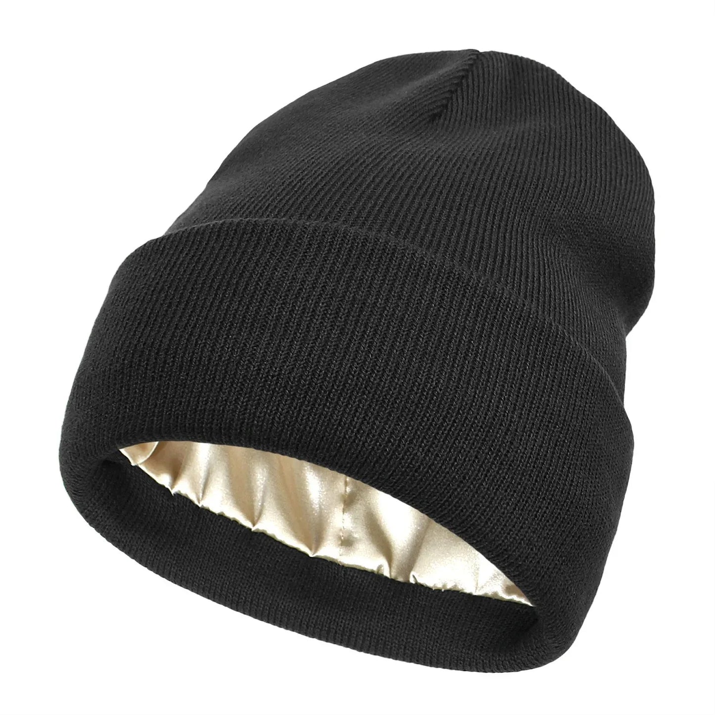 Bonnet d'hiver avec intérieur en satin