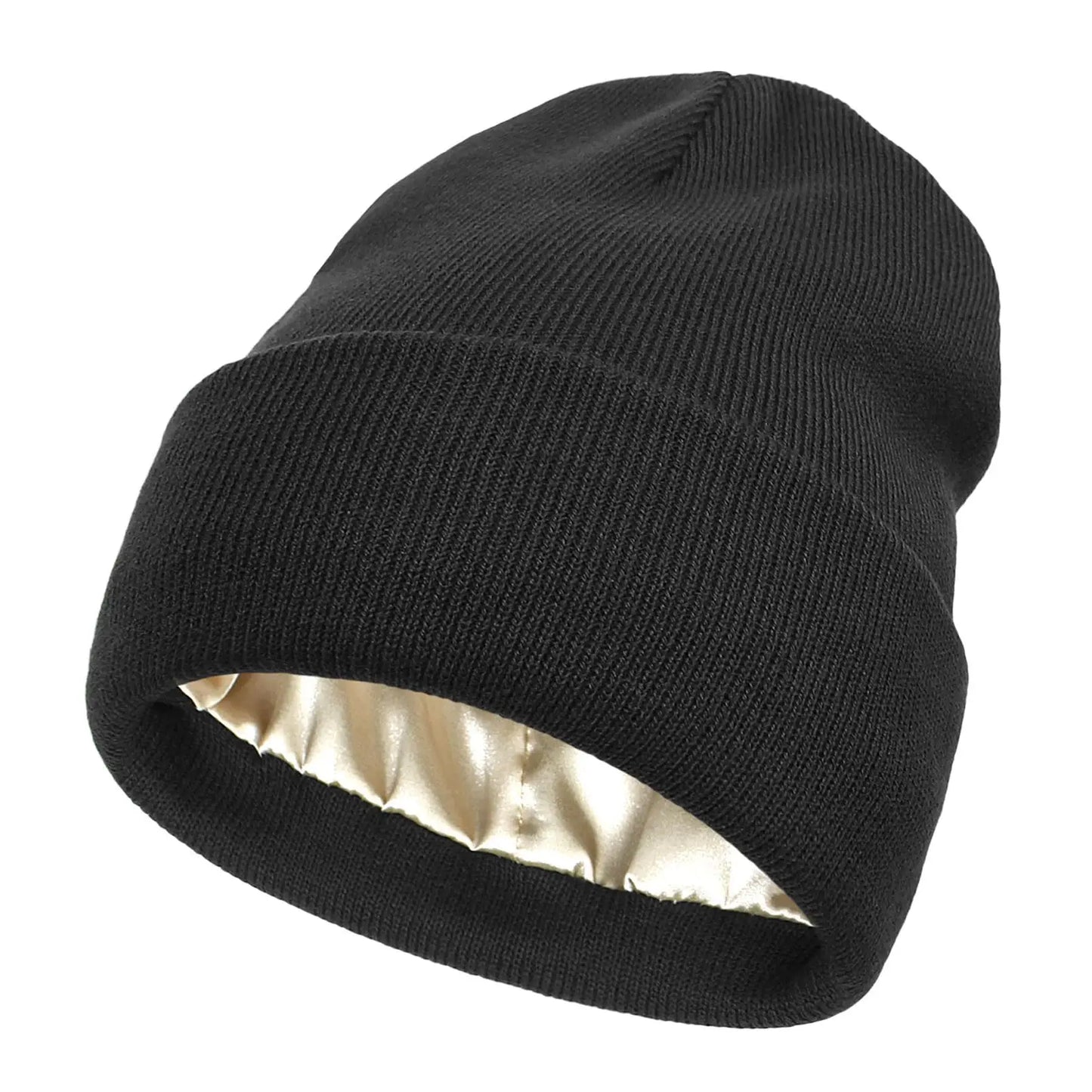 Bonnet d'hiver avec intérieur en satin